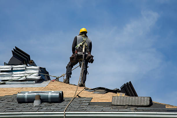Professional Roof Replacement technician working in Hazlet, NJ